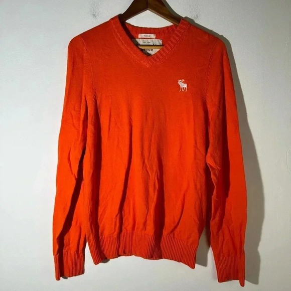 Abercrombie & Fitch Muscle V Neck Sweater - Picture 1 of 3